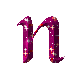GIF animado (34111) Letra n brillante morada