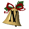 GIF animado (40872) Letra n campana navidad