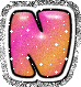 GIF animado (40376) Letra n colores calidos