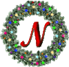 GIF animado (41077) Letra n corona navidad