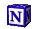 GIF animado (38955) Letra n cubo letras
