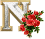 GIF animado (37181) Letra n diamantes rosas