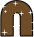 GIF animado (34017) Letra n glitter marron