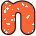 GIF animado (34214) Letra n glitter naranja