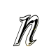 GIF animado (34215) Letra n glitter negra