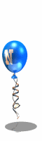 GIF animado (39501) Letra n globo azul