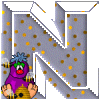 GIF animado (36126) Letra n muneco