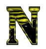 GIF animado (42102) Letra n negra amarilla
