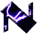 GIF animado (42208) Letra n negra rayos