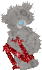 GIF animado (34326) Letra n osito gris