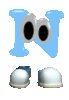 GIF animado (39956) Letra n pies