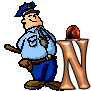 GIF animado (43779) Letra n policia