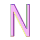 GIF animado (44924) Letra n rosa