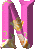 GIF animado (45002) Letra n rosa