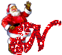 GIF animado (41544) Letra n santa claus