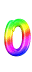 GIF animado (40236) Letra o arco iris