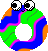 GIF animado (39073) Letra o colores ojos