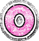 GIF animado (33374) Letra o corazones glitter rosa