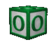 GIF animado (38956) Letra o cubo letras
