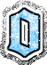 GIF animado (32861) Letra o glitter azul