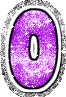 GIF animado (33024) Letra o glitter fucsia