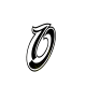 GIF animado (34218) Letra o glitter negra