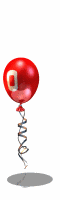 GIF animado (39529) Letra o globo rojo