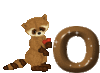 GIF animado (30327) Letra o mapache