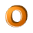 GIF animado (35367) Letra o naranja