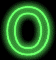 GIF animado (42260) Letra o neon verde