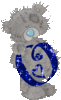 GIF animado (31261) Letra o oso gris