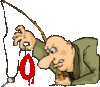 GIF animado (35704) Letra o pesca