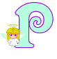GIF animado (39009) Letra p angelito