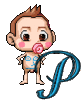 GIF animado (43052) Letra p bebe