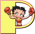 GIF animado (35885) Letra p betty boop