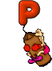 GIF animado (43154) Letra p boxeador