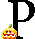 GIF animado (38066) Letra p calabazas halloween