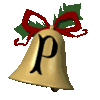 GIF animado (40874) Letra p campana navidad