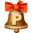GIF animado (40900) Letra p campanas navidad