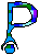 GIF animado (40430) Letra p colorines