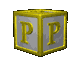 GIF animado (38957) Letra p cubo letras