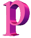 GIF animado (45094) Letra p d rosa