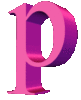 GIF animado (45094) Letra p d rosa