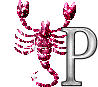 GIF animado (38655) Letra p escorpio