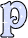 GIF animado (32888) Letra p glitter anil