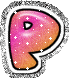 GIF animado (33617) Letra p glitter fiesta