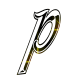 GIF animado (34220) Letra p glitter negra