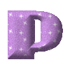 GIF animado (33216) Letra p glitter rosa