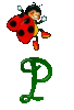 GIF animado (39628) Letra p mariquita