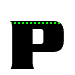 GIF animado (42144) Letra p negra puntitos
